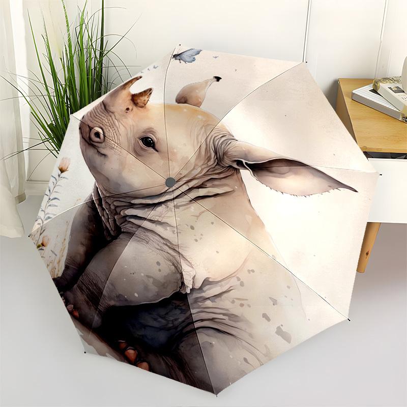 

Rhino Butterfly- Automatic umbrella, Four Seasons Portable Folding Umbrella, Suitable for Men and Women, Travel, Daily Compact Umbrella, Out