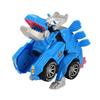 Light Dinosaur Deformation Car Toys Plastic Electric Transformer Dinosaur Car  Halloween