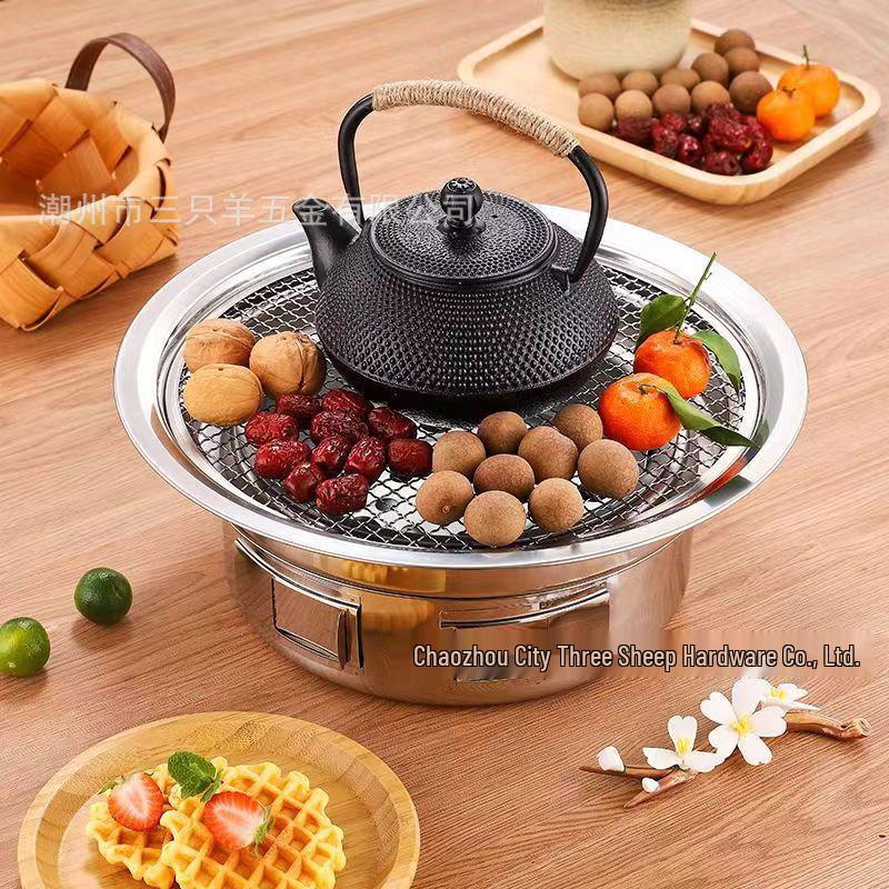 Portable Indoor/Outdoor Smokeless BBQ Grill & Charcoal Stove