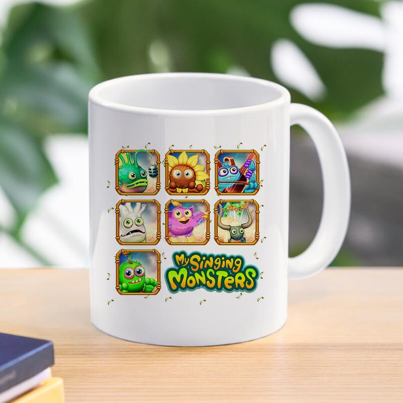 Cartoon My Singing Monsters Mug Coffee Cups Stuffed Game Ceramic Breakfast Milk Cup Office 300ml Drinkware Nice Friend Gifts