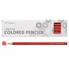 Tombow Colored Single Hexagonal 1 Dozen Pencil, Color, Red, Barrel, (12 Pencils) CY-K25