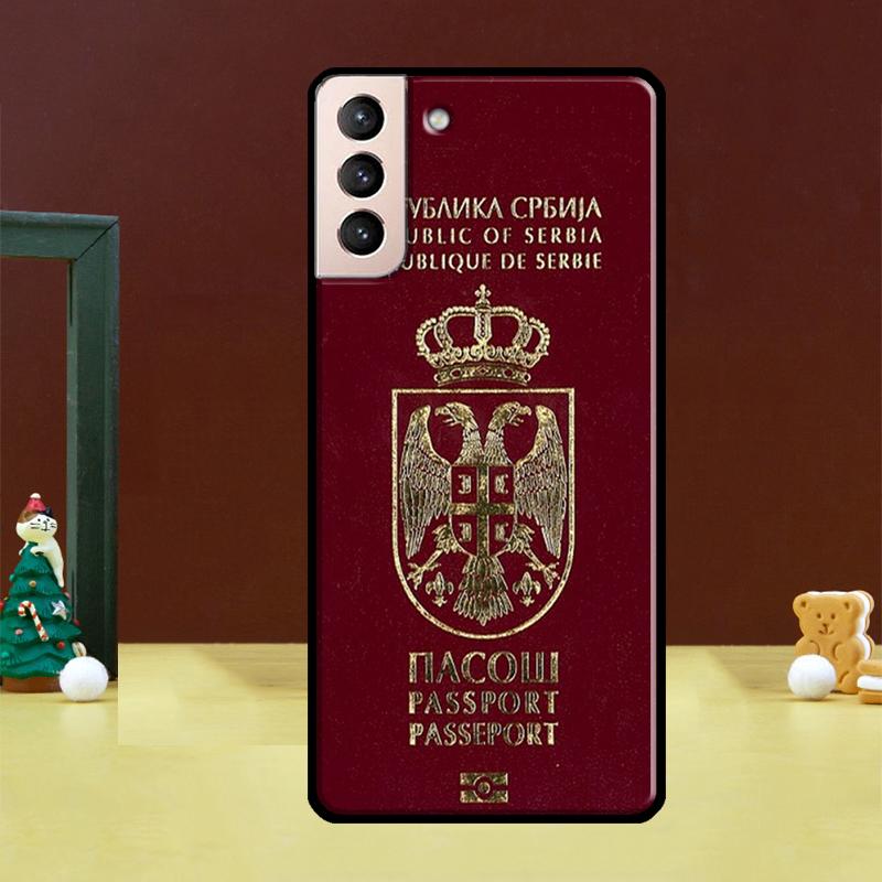 Serbia Flag Case For Samsung Galaxy S23 S21 S22 Ultra S8 S9 S10 Note 10 Plus Note 20 Ultra S20 FE Cover