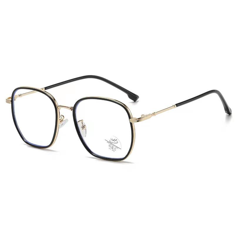 Damen Koreanische Art Lichtempfindliche Myopiebrille: Großer Rahmen, Ultraleicht, Blaulichtfilter, Make-up-freies, Gesichtsschlankmachendes Design