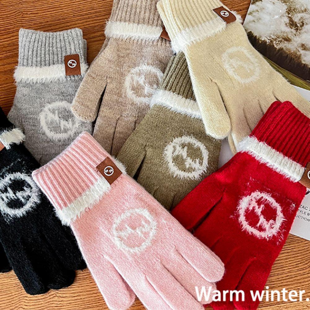 

Long Screw Fingertip Gloves Korean Version Women s Gloves Winter Warm Gloves Cycling Style 6