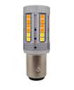 2 pezzi lampadina P21/5W LED BAY15D 12-24V 21/5W bianco-arancione senza errore Off-Road