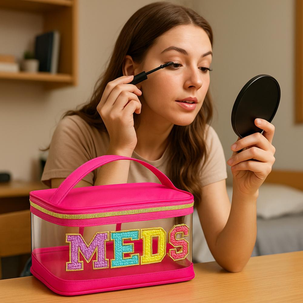PVC Transparent Wash Bags Waterproof Travel Makeup Bags Medicine Storage Bag  Women