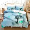 New Black Clover Bedding Set Single Twin Full Queen King Size Bed Set Adult Boys Bedroom Duvetcover Sets 3D Anime Bed Sheet Set