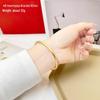 Women's Gold Sand Bracelet: Long-Lasting Copper Alloy, Ancient Heritage, Four-Leaf Clover for Two-Life Happiness.