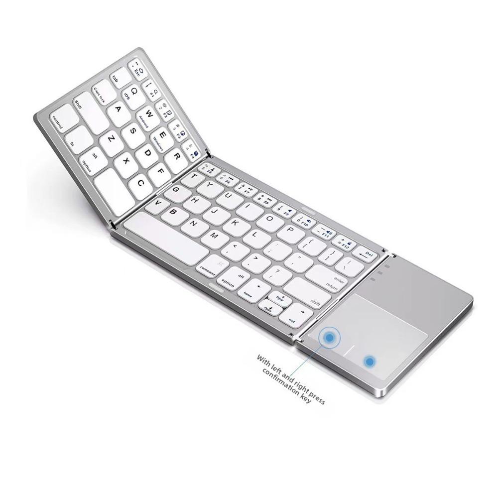 Mini Clavier Bluetooth Pliable Triple Sans Fil Clavier Bluetooth Sans Fil Pliable BO33 Rechargeable avec Pavé Tactile