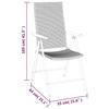VidaXL Ensemble à manger de jardin 5 pcs Noir Résine tressée, ensemble de salle à manger d'extérieur, table et chaise de 3156516