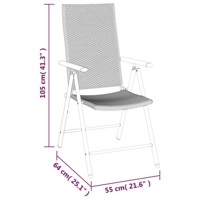 VidaXL Ensemble à manger de jardin 5 pcs Noir Résine tressée, ensemble de salle à manger d'extérieur, table et chaise de 3156516