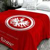 1PC Eintracht Frankfurt Custom Name Patterned Flannel Blanket Suitable For All Seasons for Home Decor Warmth and Comfort Gifts Holiday Present