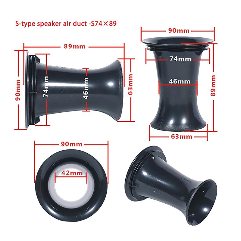 

Аксессуары для басового тубуса, рефлекторный порт, пластиковый автомобильный DJ-динамик, сабвуфер, бас для рефлекторного инвертированного аудиовуфера 76x87mm