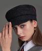 Hwaiteusaenjeu Purple Label Harris Tweed Sailor'S Cap Huckleberry Charcoal