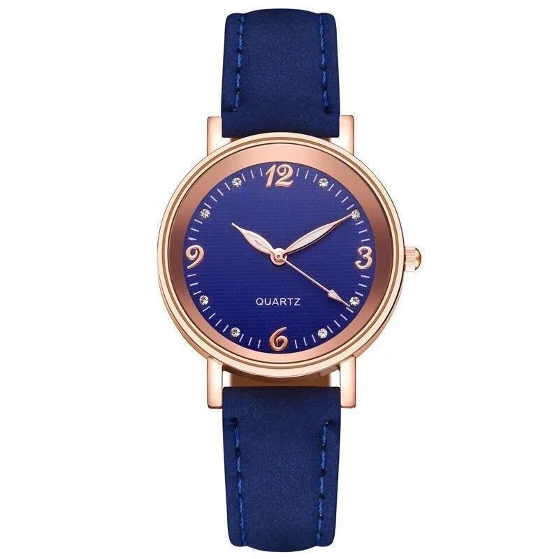 Klokker for kvinner Skinnbånd Luksusklokker Kvartsklokke Casual armbåndklokke for kvinner
