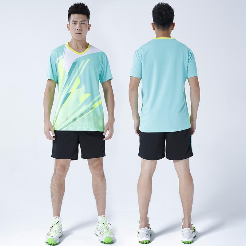 Mens Volleyball Jersey Set Short Sleeve Sleeveless Striped Sports Uniform Training