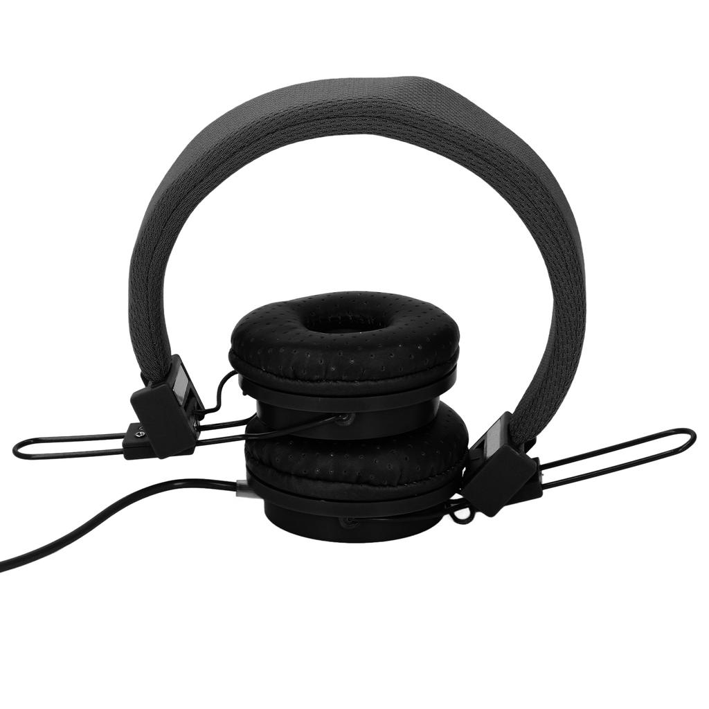 3.5mm Wired Headset with Mic Stereo Foldable Adjustable Headband Inline Control for Music Calls Games Compatible with