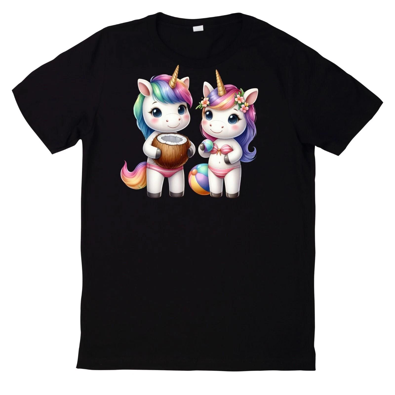 T-Shirt Lustiges Einhorn Poolparty XXXXL