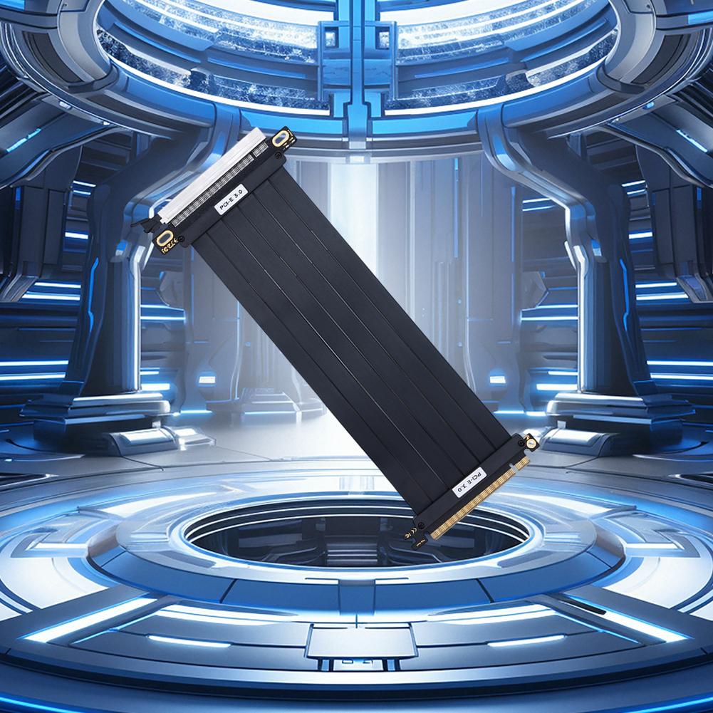 PCI-E 3.0 Riser Cable PCIe 3.0 X16 High Speed Flexible Extender Card Extension Port 180Degree Adapter GPU Extension Cord