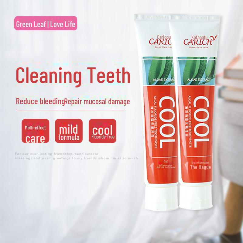 Greenleaf Love Life Kalish Cool Seaweed Pasta de Dentes sem Flúor 200g - Hálito Fresco e Saúde Oral