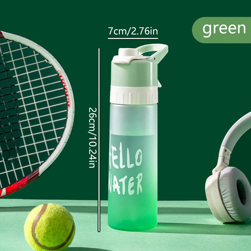 650Ml Spray Water Bottle Outdoor Sports Fitness Water Cup Large Capacity Portable Water Bottle Jet Water Spray Cup