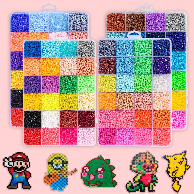 96 Colors 2.6mm Perler Beads Refill Pack - DIY Craft & Educational Toy Set