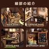 CRESYMME Dollhouse Miniature Kit, Wooden 3D Puzzle, DIY, Handmade, for Adults (Country Coffee Shop)