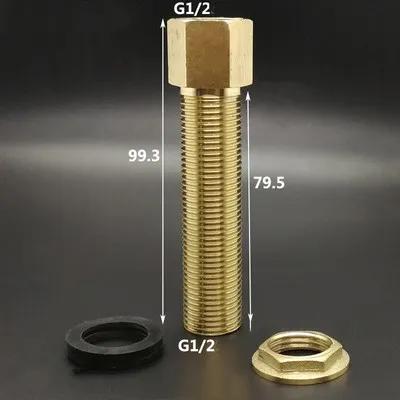 Various 1/2" 3/4" 1" BSP Male Brass Water Tank Bulkhead Pipe Fitting Connector Coupler Adapter Home Garden Hole Drainer