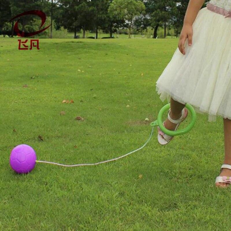 1PC Skip Ball Outdoor Fun Toy Ball Classical Skipping Toy Exercise Coordination and Balance Hop Jump Playground May Toy Ball