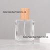 Retro Perfume Refill: 30ml Portable Glass Spray Bottle with Wooden Walnut Cap