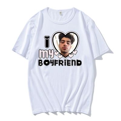 Zayn Malik Miluji svého přítele Grafické tričko Pár Bavlna Ležérní Tričko Dámská Trička Dárek pro fanoušky Zayna Kreativní tričko