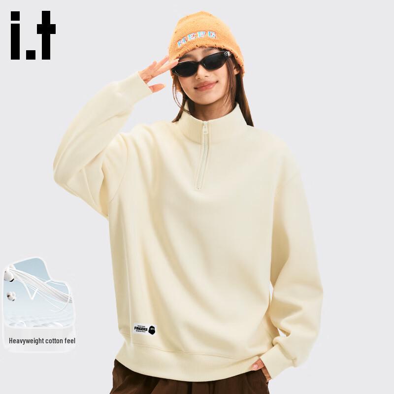 Fingercroxxit Men's American Street Style Half-Zip Sweatshirt