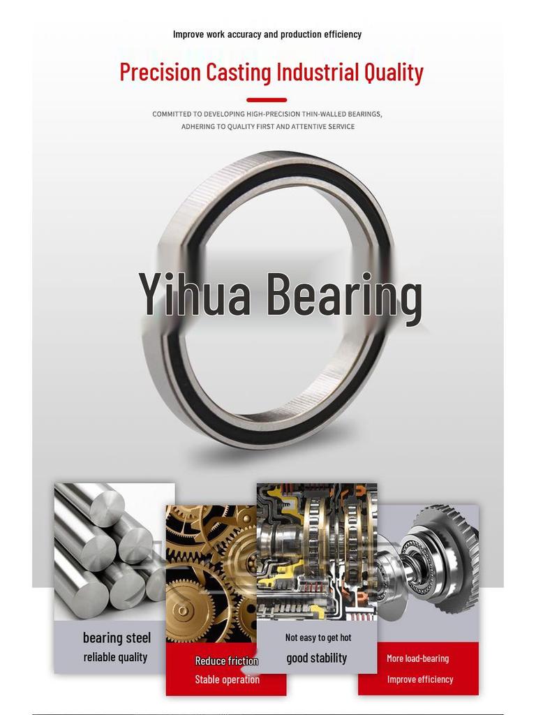 67 Series Low Noise Ultra-Thin Deep Groove Ball Bearing for Robots