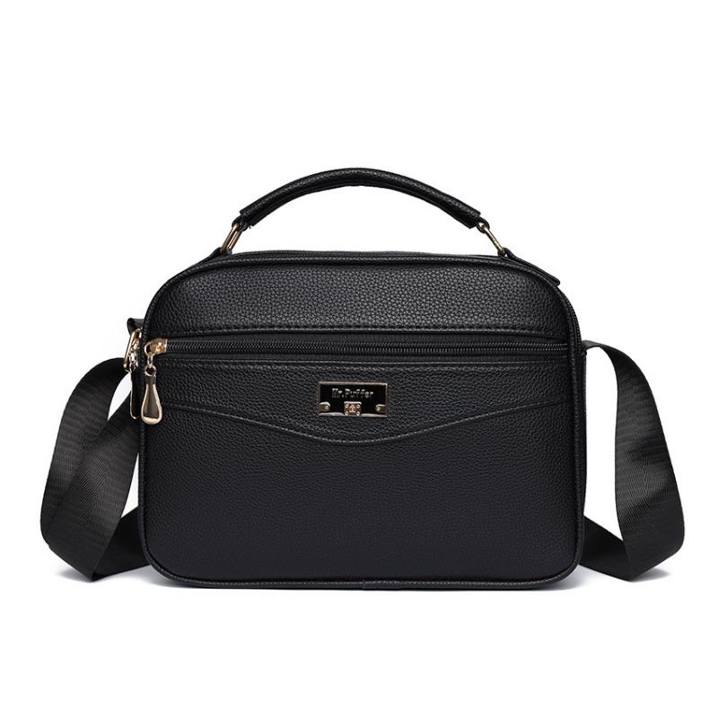 

Versatile winter women s bags fashionable women s shoulder messenger bags new handbags чёрный