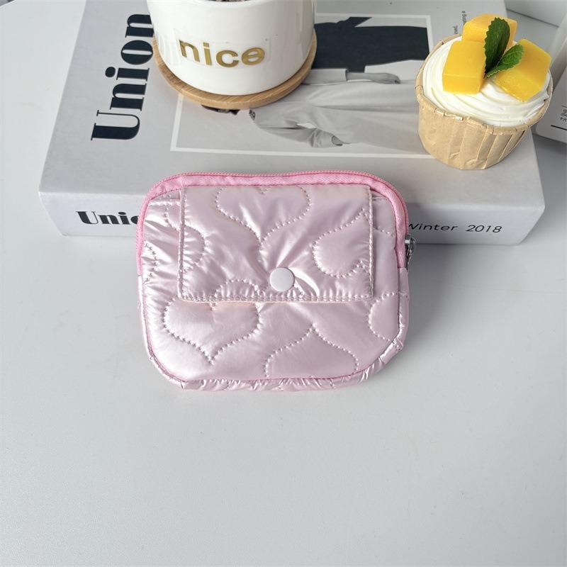 Roztomilé kreslené květinové prošívání Taška na ukládání dokumentů Peněženka na karty Peněženka na mince Peněženka na ID kartu Držitel řidičského průkazu Držák odznaku