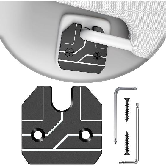 

Sun Visor Repair Kit Compatible with RAM 1500 2019-2026, 2 Pack Sun Visor Clip for Trucks, Aluminum Alloy Visor Clip, Car Repair Kit Accessories, Ram 1 PACK (Silver)