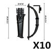 Mittelalterliche Militärzubehör Bausteine Ritter Figuren Waffe Schild Rüstung Helm Speer Bogen Armbrust Axt Hammer Spielzeug K026