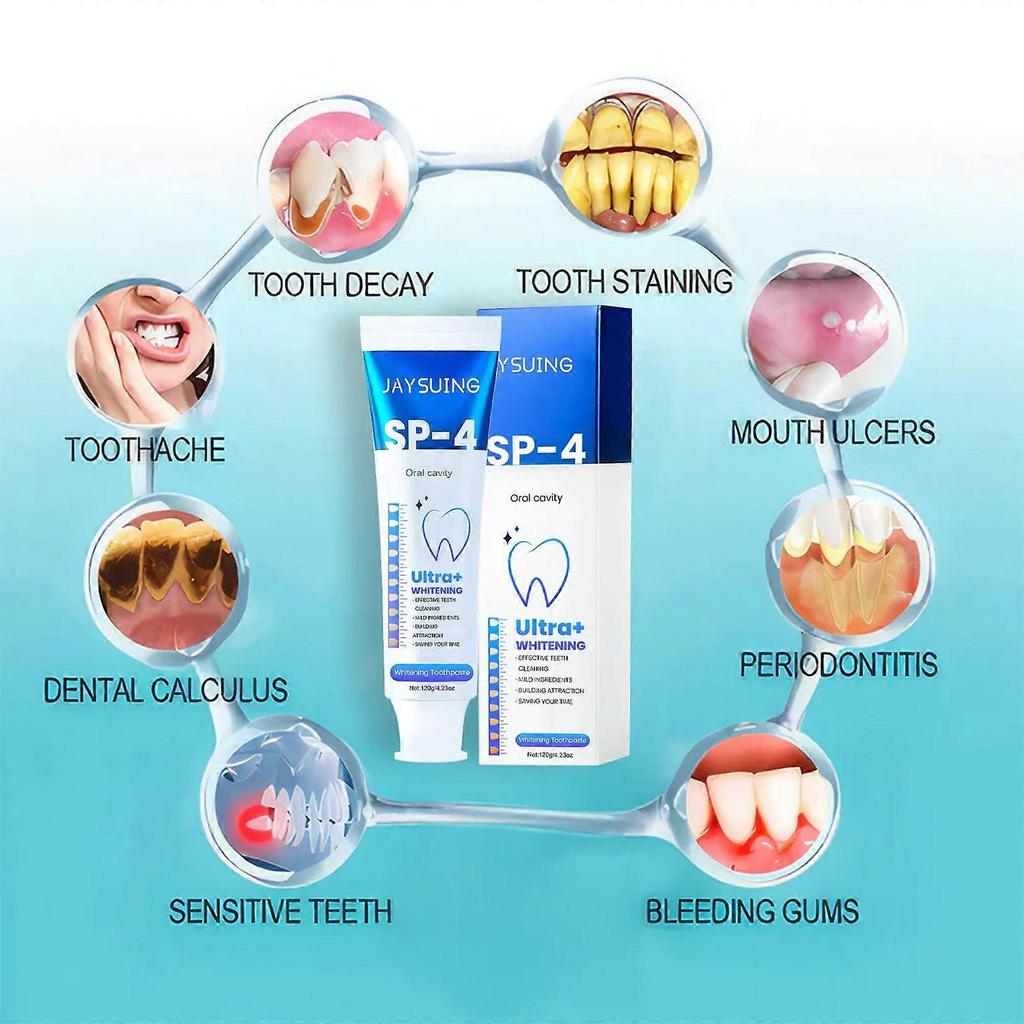 Limited time!!Jaysuing Whitening Toothpaste Cleans Teeth, Removes Yellow Stains, Whitens, Beautifies Teeth, Protects Gums, Freshens Breath, Oral Care