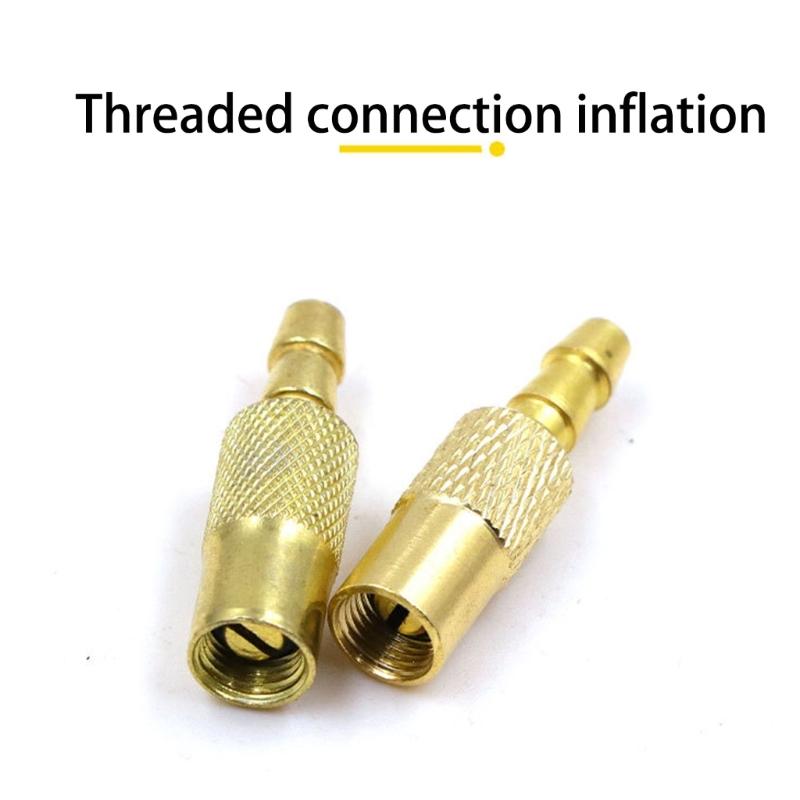 Brass Air Chuck Adapter With Leak Resistant Seal for American Style Valves On Cars Motorcycles Bicycles Quick Inflation Tool