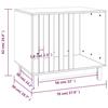 Vidaxl Domek Dla Psa, 70X50X62 Cm, Lite Drewno Sosnowe