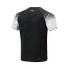 Li-Ning Geometric Pattern Fluorescent Color Block Breathable Quick-Dry Stretch Round Neck Short Sleeve Regular T-Shirt Unisex Tops Black AAYU035-6