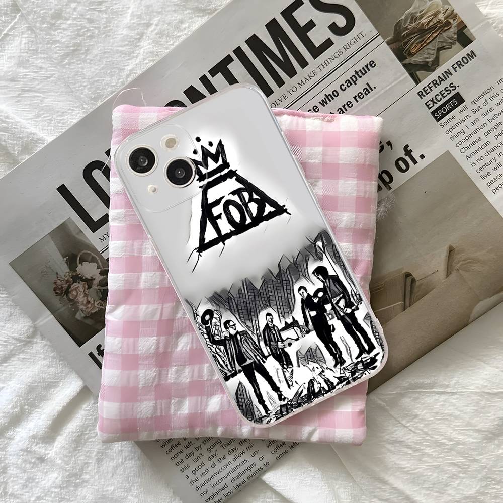 

F-Fall Out Boy Band For iPhone 17 Air 16 Pro Max 15 14 13 12 11 Plus phone Case iPhone 12
