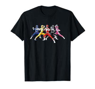 T-shirt Power Rangers Pose de Combat