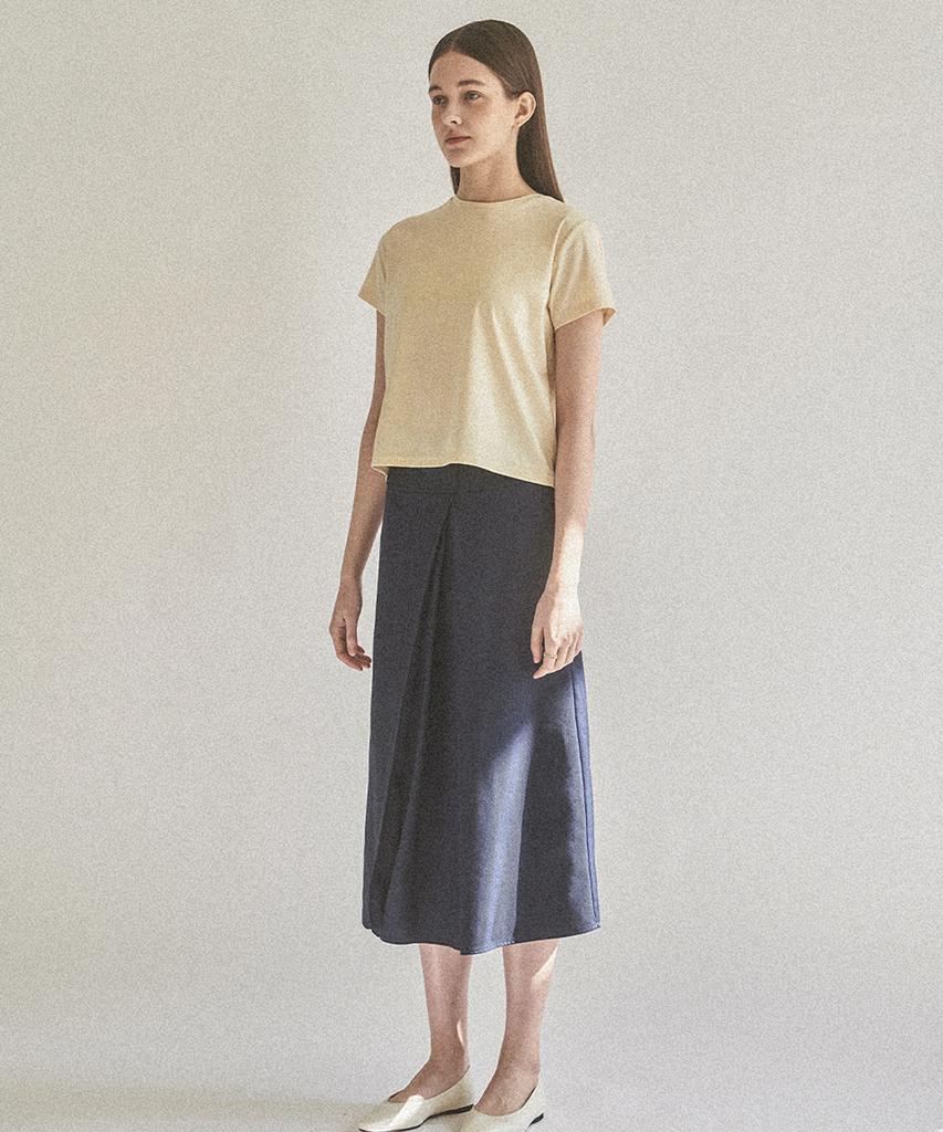 Kkeulle Basic Cotton T-Shirt_Yellow