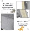 Cat Tree for Indoor Cats 81cm Cat Scratching Post Scratch Board Kitten Tower Climbing Frame Grey