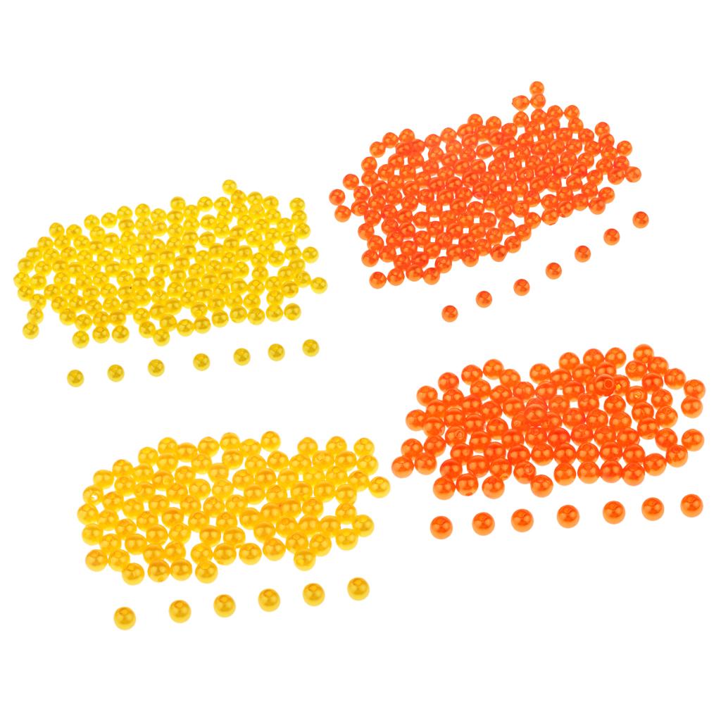 150 Stück Kunststoff Runde Angelperlen Köder Meer Rigs Köder Orange 4mmSport, Angelsport, Köder, Futtermittel & Fliegen!