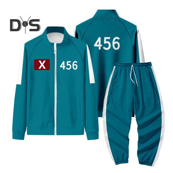 Men Cosplay Suit Set Long Sleeves Sport Sweatshirt Drawstring Elastic Waist Trousers Set Cosplay Carnival Costume Party Props