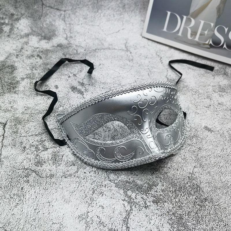 Halloween Cosplay Masks Adults Sexy Handsome Masquerade Mask Upper Half Face Mystery Birthday Party Decorations Costume Props
