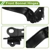 HOPESPANNER 1 Pair of Black Front Driver and Passenger Side Hood for Toyota Camry Brackets, Iron, 2018-2022