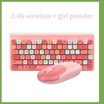 Sady 2,4G bezdrátové herní klávesnice a myši pro stolní počítač 86Key bezdrátová klávesnice a